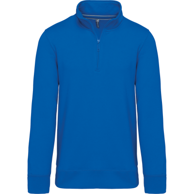 Zipped neck sweatshirt